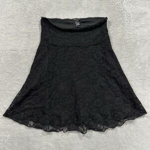 Candy Rain Lace Skirt Women M Black Mini Vintage Goth Whimsy Y2K Dark Romance